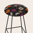 Pumpkin Fall Floral Stool Gallery Image 2