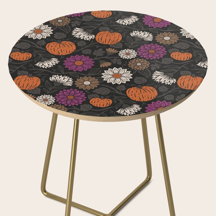 Pumpkin Fall Floral Side Table Gallery Image 2