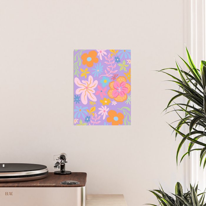 Candy Flowers Lilac Poster Gallery Image 2