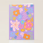 Candy Flowers Lilac Stationery Card Gallery Image 2