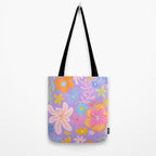 Candy Flowers Lilac Tote Bag Gallery Image 2