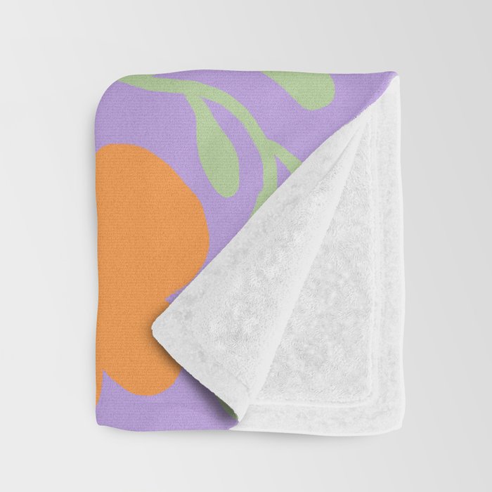 Candy Flowers Lilac Throw Blanket Gallery Image 3
