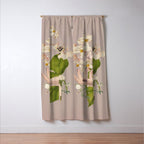 Minimal Collage/ Hand, Plants and Butterflies 8 Window Curtain Gallery Image 3