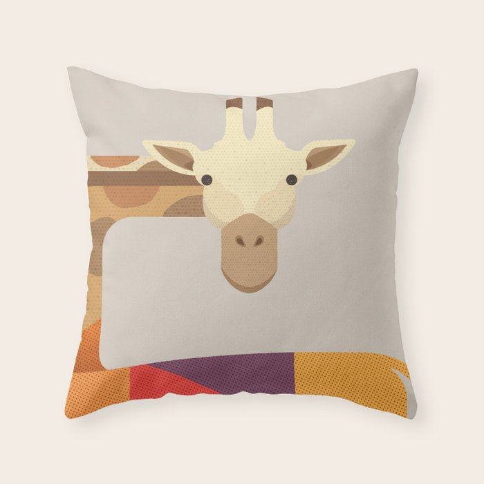 Giraffe Throw Pillow Gallery Image 6