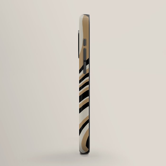 Wavy Stripes VII - Neutral Vintage iPhone Case Gallery Image 2