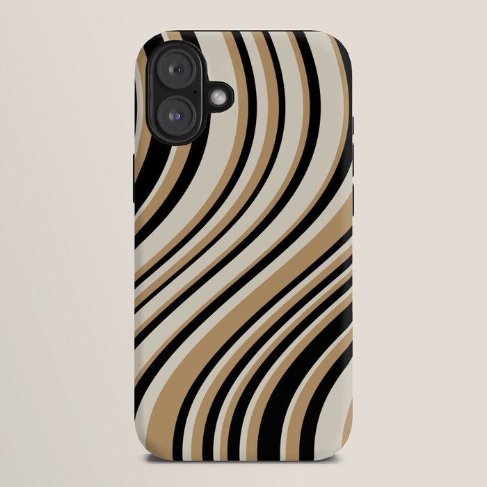 Wavy Stripes VII - Neutral Vintage iPhone Case Gallery Image 10