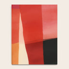 Warm Abstract Color Blocks in Red Orange and Cream Notebook Gallery Image 4