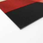 Warm Abstract Color Blocks in Red Orange and Cream Welcome Mat Gallery Image 2
