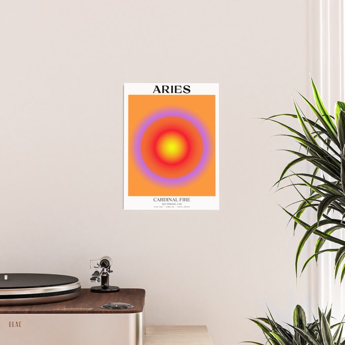 Aries Gradient Print Poster Gallery Image 2