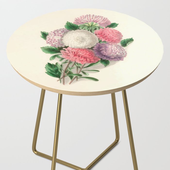  Asters by Clarissa Munger Badger, "Floral Belles," 1866 (benefitting The Nature Conservancy) Side Table Gallery Image 2