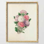  Asters by Clarissa Munger Badger, "Floral Belles," 1866 (benefitting The Nature Conservancy) Serving Tray Gallery Image 1