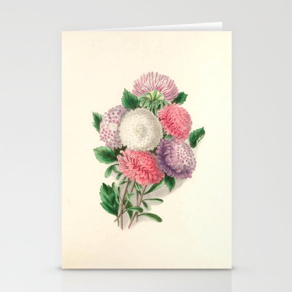 Asters by Clarissa Munger Badger, "Floral Belles," 1866 (benefitting The Nature Conservancy) Stationery Card Gallery Image 2
