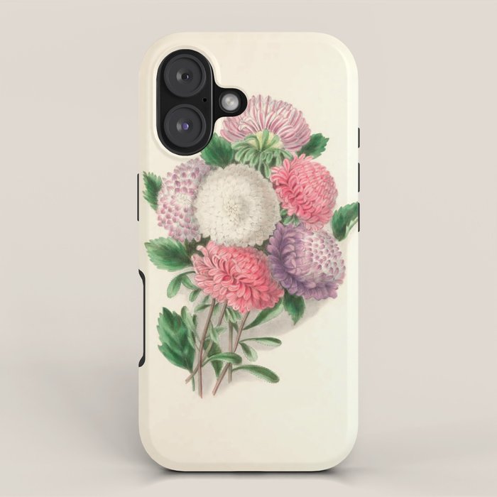  Asters by Clarissa Munger Badger, "Floral Belles," 1866 (benefitting The Nature Conservancy) iPhone Case Gallery Image 1