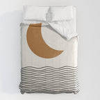 Moon by the ocean Comforter Gallery Image 6