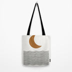 Moon by the ocean Tote Bag Gallery Image 2