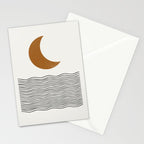 Moon by the ocean Stationery Card Gallery Image 2