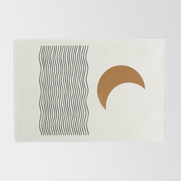 Moon by the ocean Rug Gallery Image 2