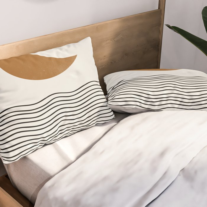 Moon by the ocean Pillow Sham Gallery Image 2