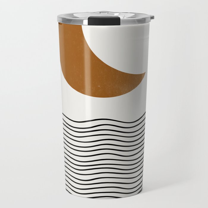 Moon by the ocean Travel Mug Gallery Image 1