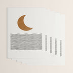 Moon by the ocean Wrapping Paper Gallery Image 3