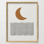 Moon by the ocean Serving Tray Gallery Image 1
