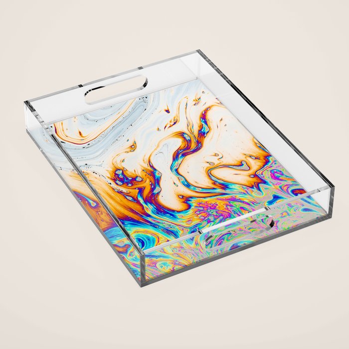 Marble & Fire Acrylic Tray Gallery Image 1