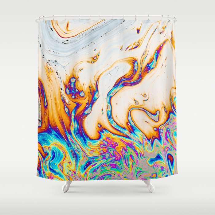 Marble & Fire Shower Curtain Gallery Image 1