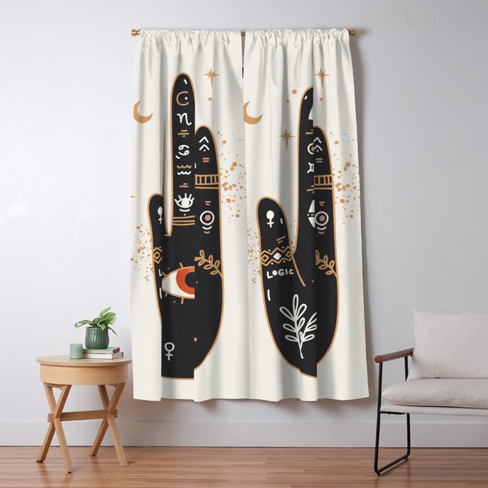 Palmistry 5 Window Curtain Gallery Image 5