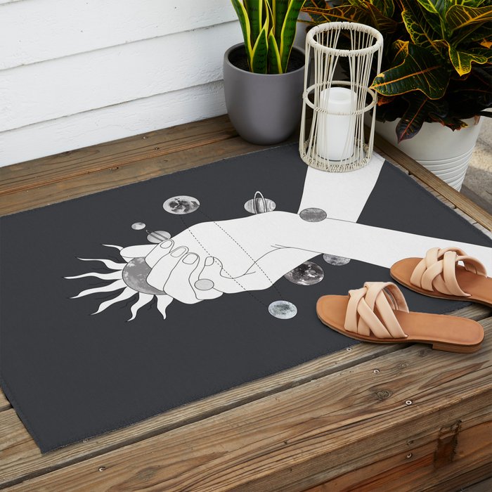 Everything Revolves Around Us II Outdoor Rug Gallery Image 2
