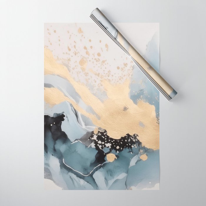 Splash of gold Wrapping Paper