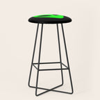 Black and Green Alien Head Shape Stool Gallery Image 1