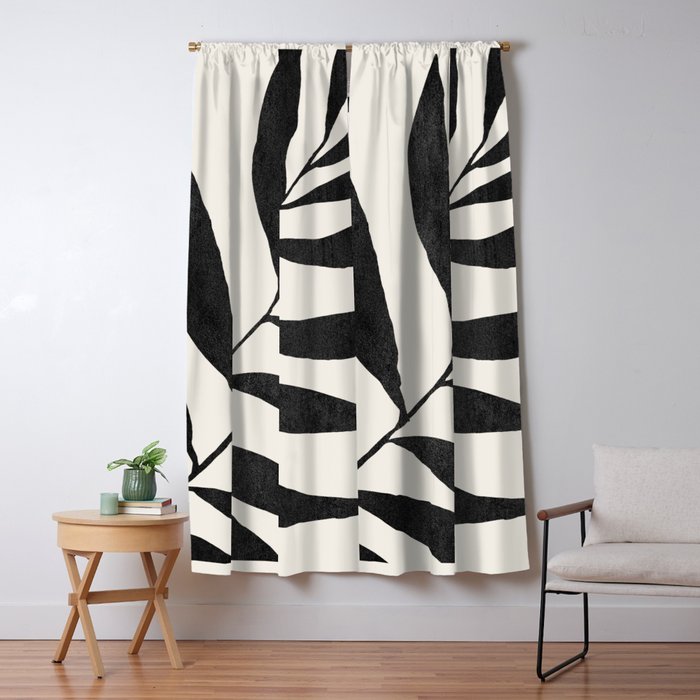 Minimal Abstract Art Plant 26 Window Curtain Gallery Image 5