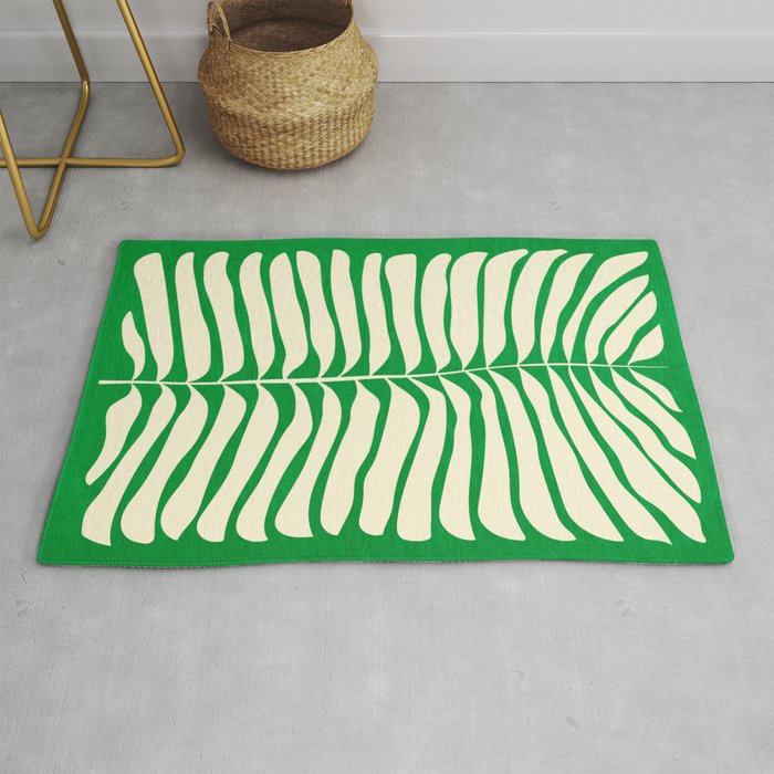 JAZZ FERNS 04 | Pine Green Matisse Edition Rug Gallery Image 1