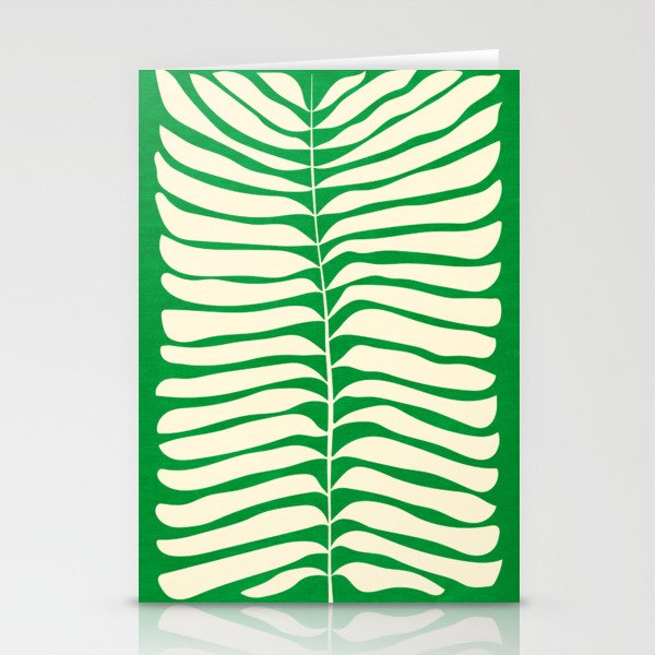 JAZZ FERNS 04 | Pine Green Matisse Edition Stationery Card Gallery Image 1