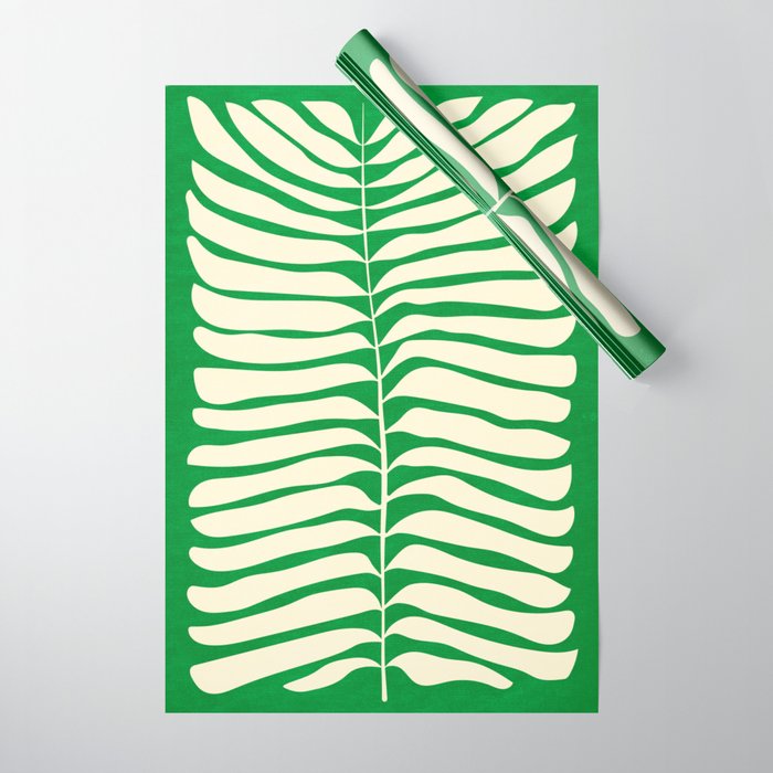 JAZZ FERNS 04 | Pine Green Matisse Edition Wrapping Paper Gallery Image 1