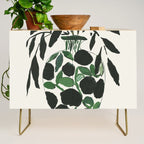 Green and Black Still Life Credenza Gallery Image 1