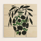 Green and Black Still Life Wood Wall Art Gallery Image 1