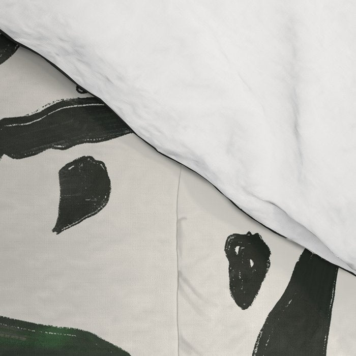 Green and Black Still Life Comforter Gallery Image 4