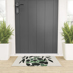 Green and Black Still Life Welcome Mat Gallery Image 3