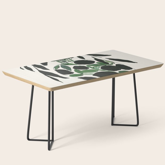 Green and Black Still Life Coffee Table Gallery Image 1