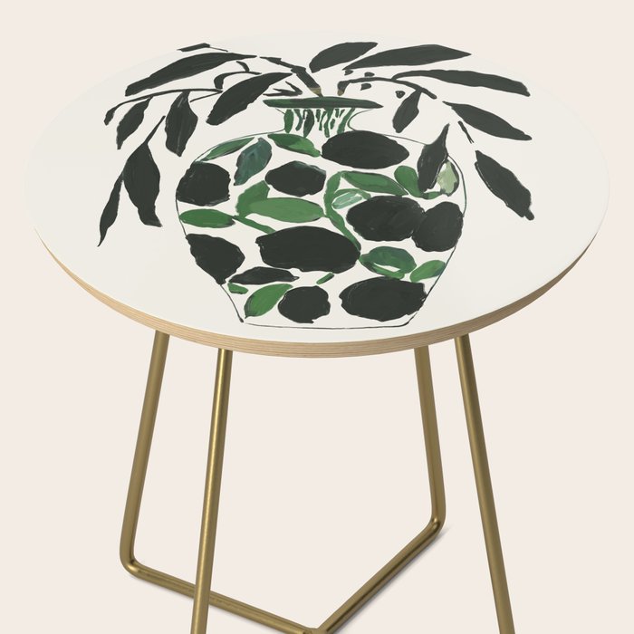 Green and Black Still Life Side Table Gallery Image 2