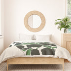 Green and Black Still Life Duvet Cover Gallery Image 3