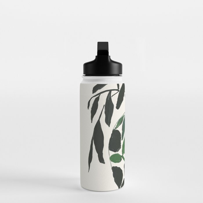 Green and Black Still Life Water Bottle Gallery Image 3