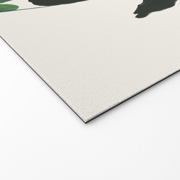 Green and Black Still Life Welcome Mat Gallery Image 2