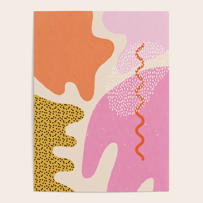 Bright Splotchy Shapes Poster Gallery Image 4