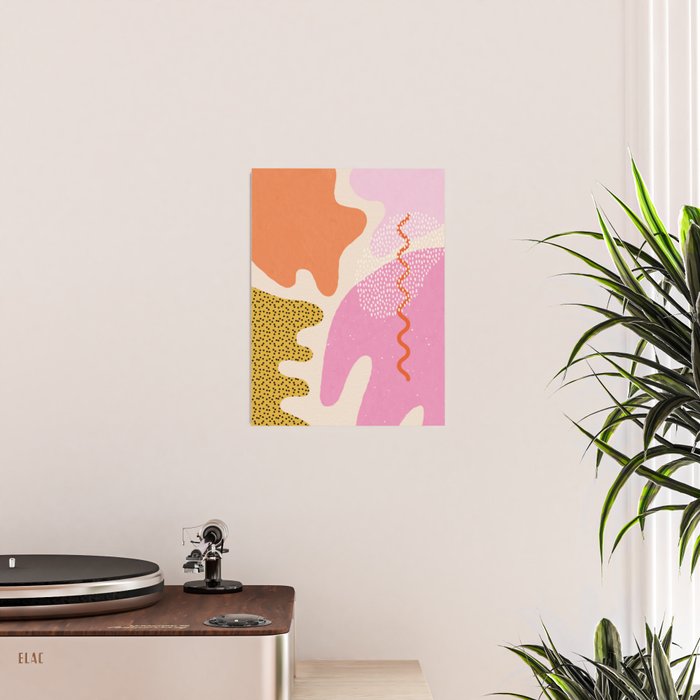 Bright Splotchy Shapes Poster Gallery Image 2