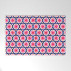 Geometric Mid Century Modern Pattern - Pink background  Welcome Mat Gallery Image 1