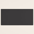 Solid Charcoal Gray Grey Desk Mat Gallery Image 3