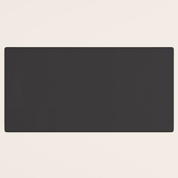 Solid Charcoal Gray Grey Desk Mat Gallery Image 3