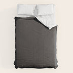 Solid Charcoal Gray Grey Comforter Gallery Image 6